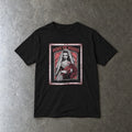 Pierce the Veggies youth tee in black, laid flat