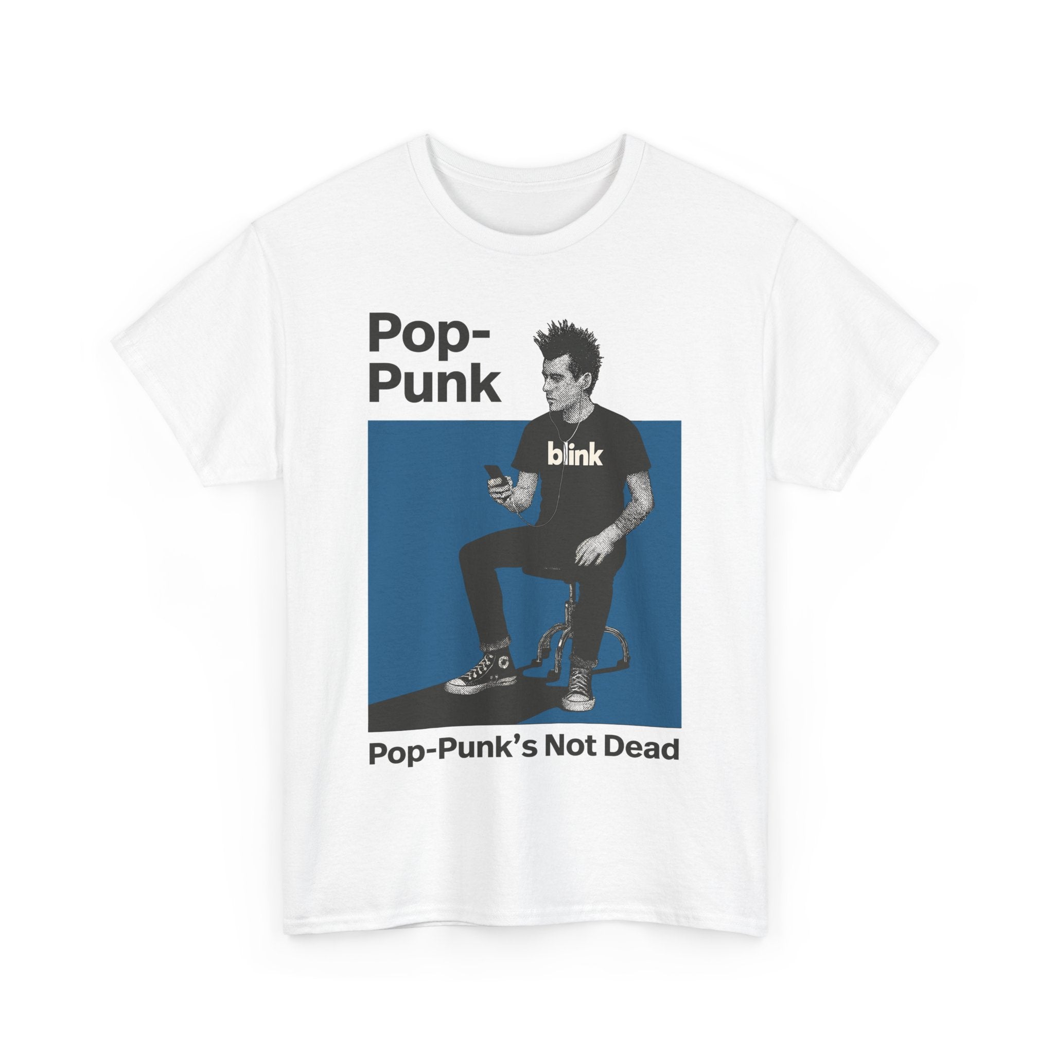 Pop-Punk in Halftone Tee White / S