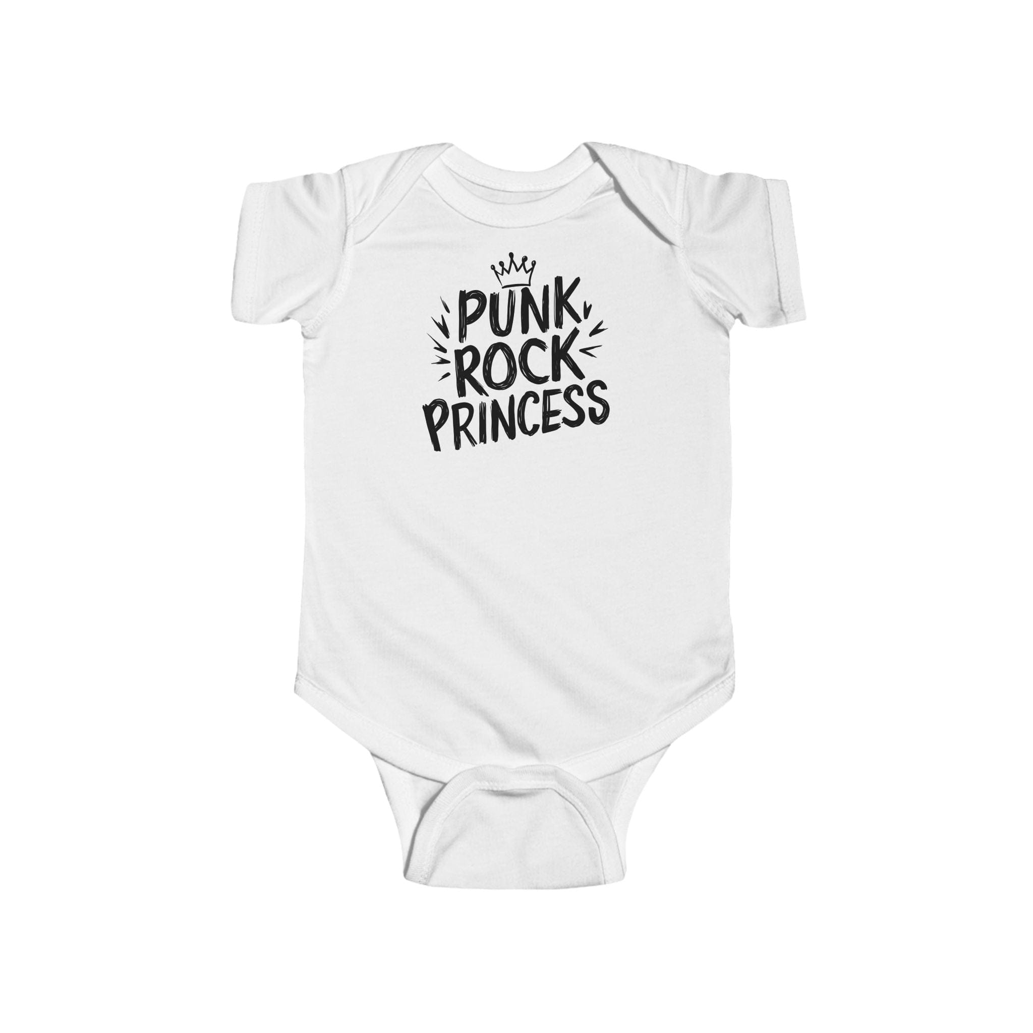 Punk Rock Princess - Onesie UK White / NB (0-3M)