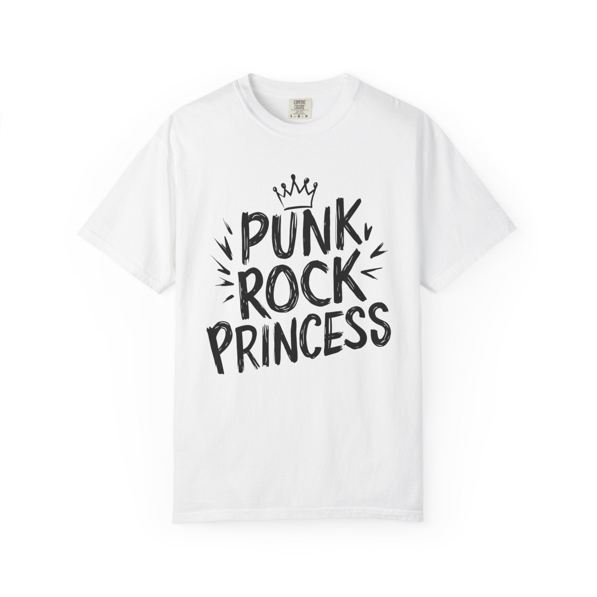 Punk Rock Princess Tee on Comfort Colors White / S