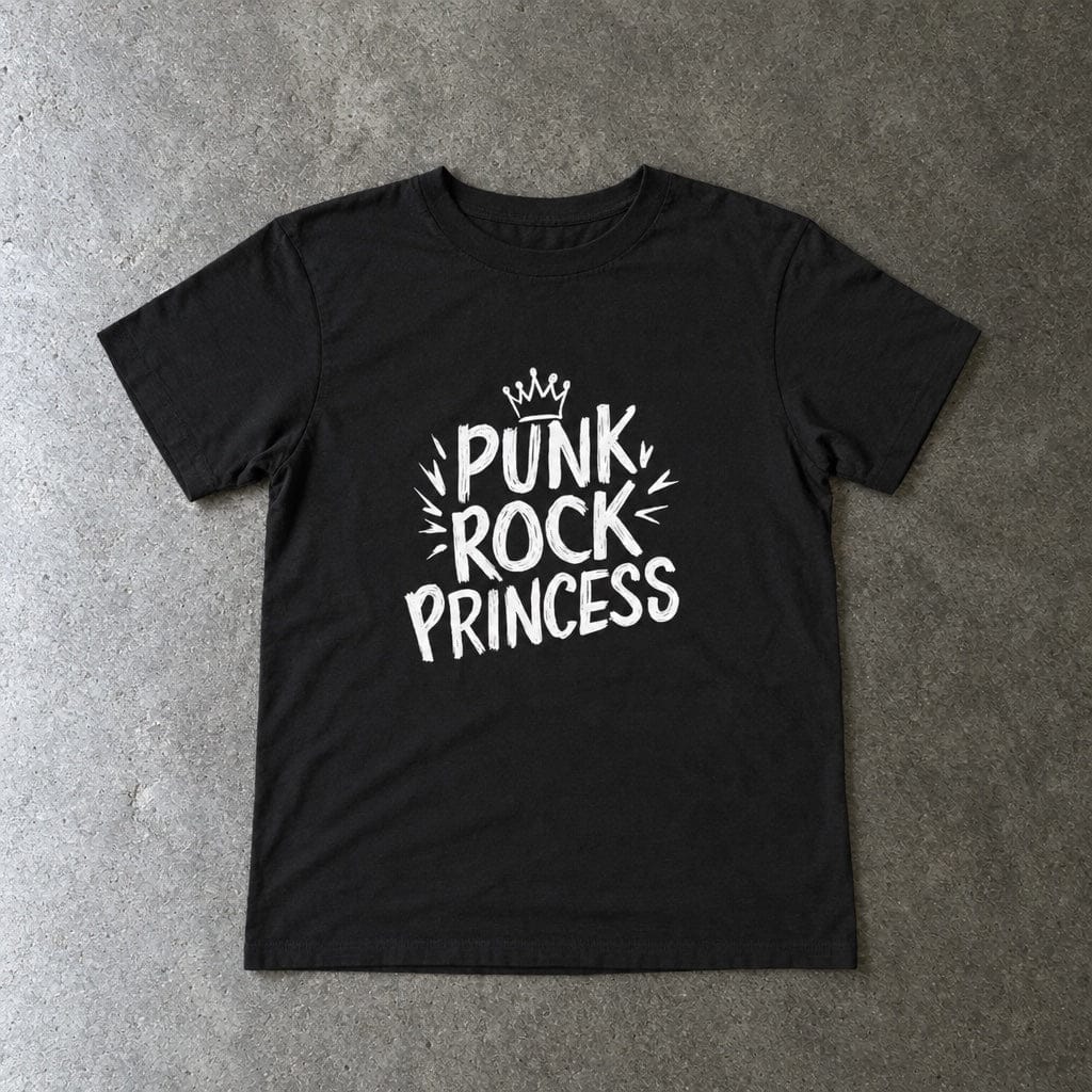 Punk Rock Princess - Toddler Tee UK Black / 2T