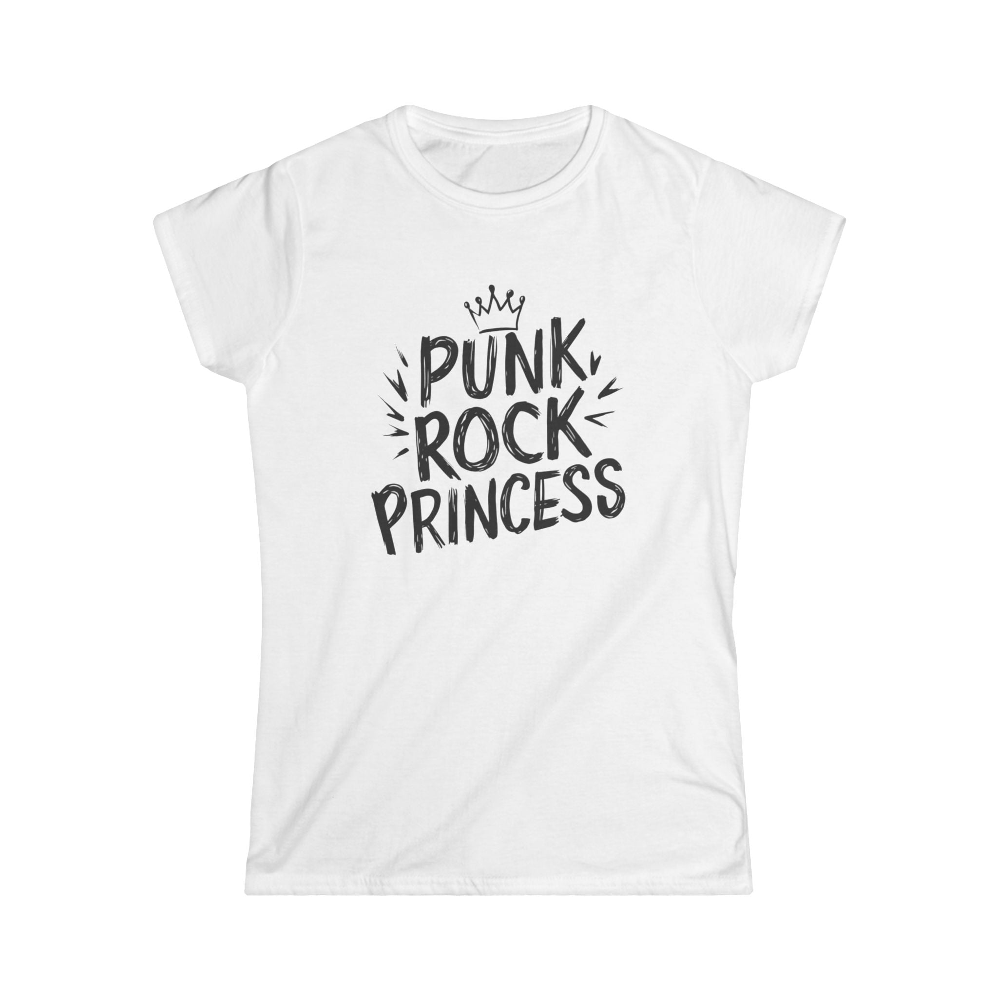 Punk Rock Princess Women's Fitted Tee S / White