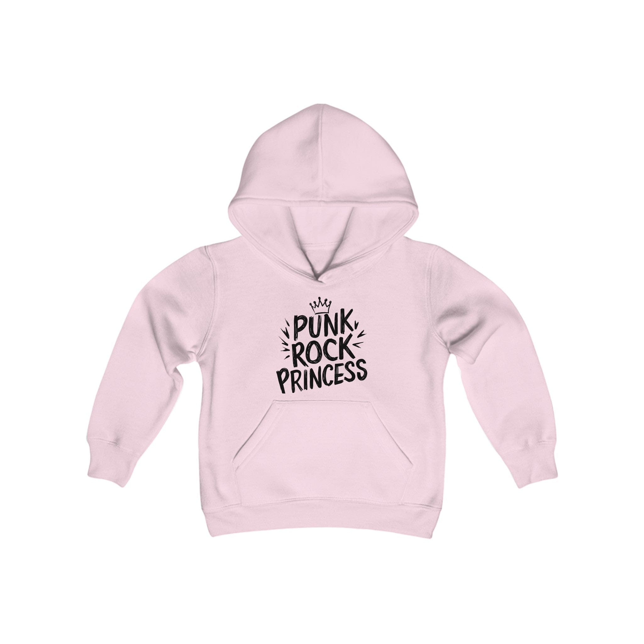 Punk Rock Princess Youth Hoodie Light Pink / S
