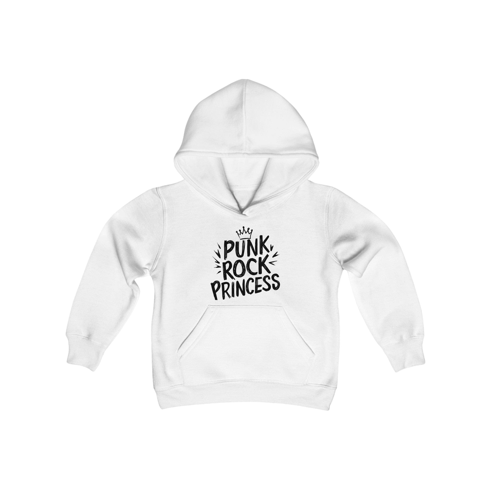 Punk Rock Princess Youth Hoodie White / S