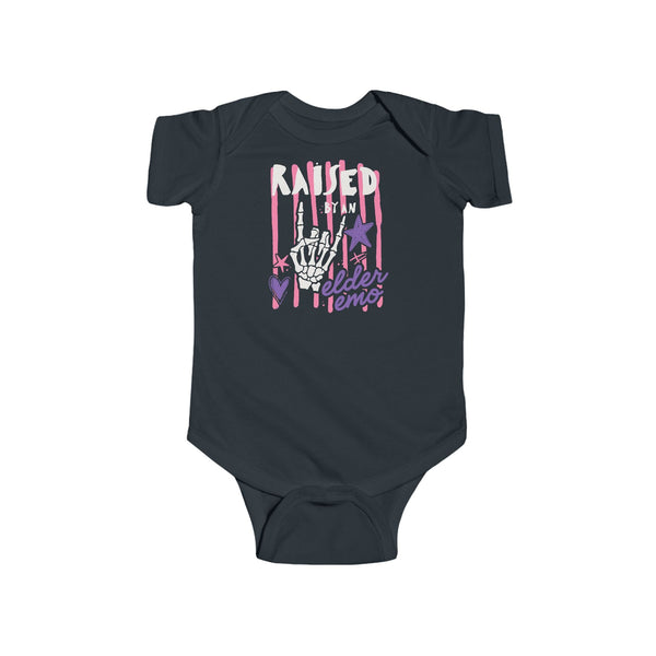 Raised by an Elder Emo 2.0 Onesie Black / NB (0-3M)