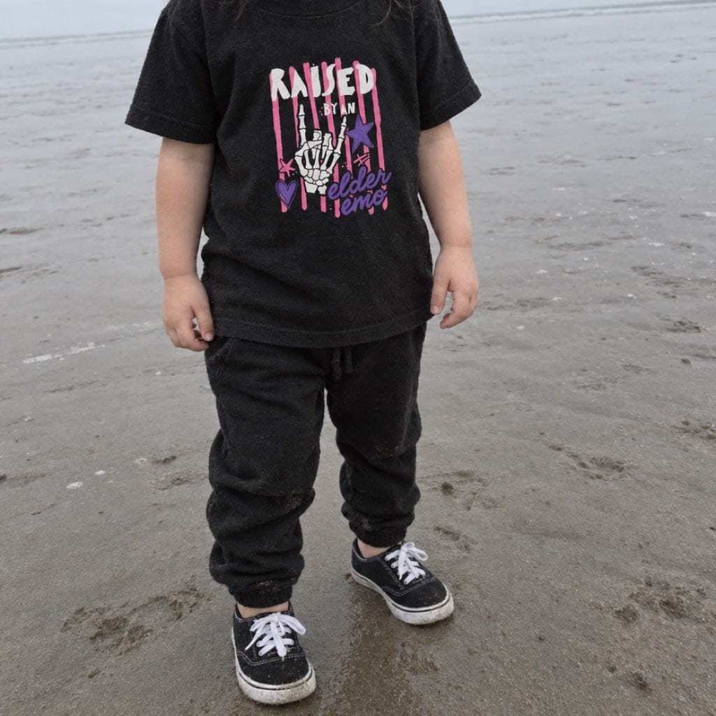 Raised by an Elder Emo 2.0 Toddler Tee