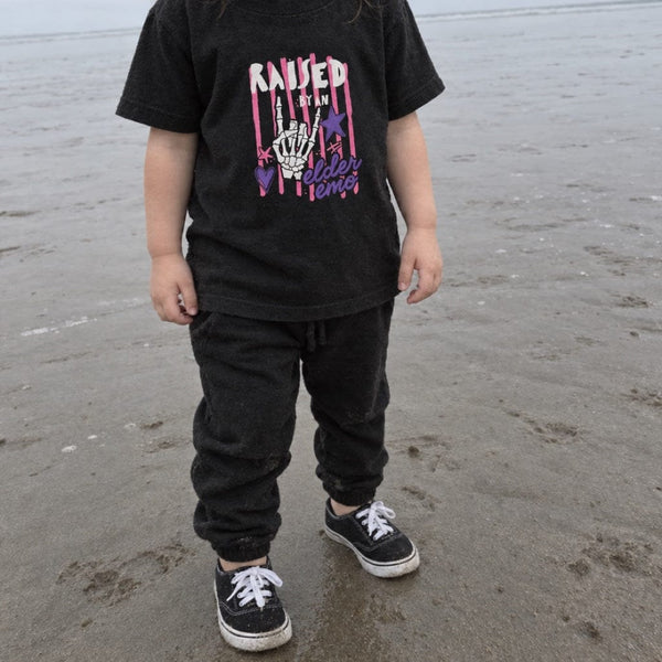 Raised by an Elder Emo 2.0 Toddler Tee