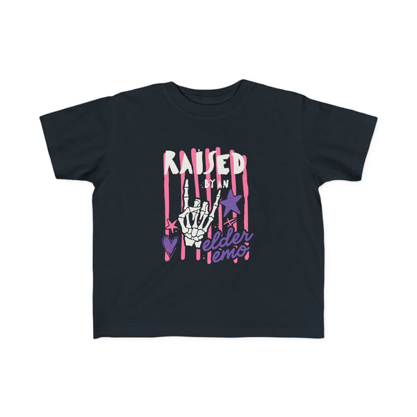 Raised by an Elder Emo 2.0 Toddler Tee Black / 2T