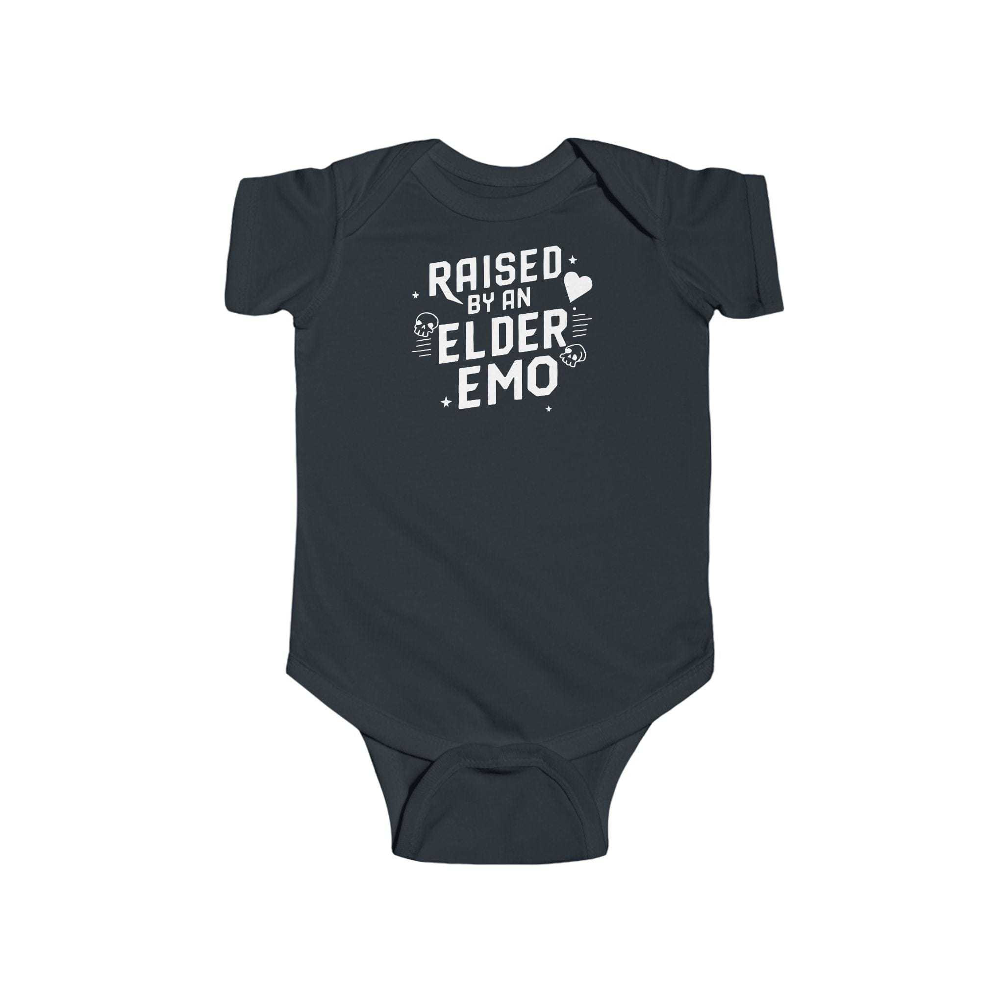Raised by an Elder Emo - Onesie UK Black / NB (0-3M)