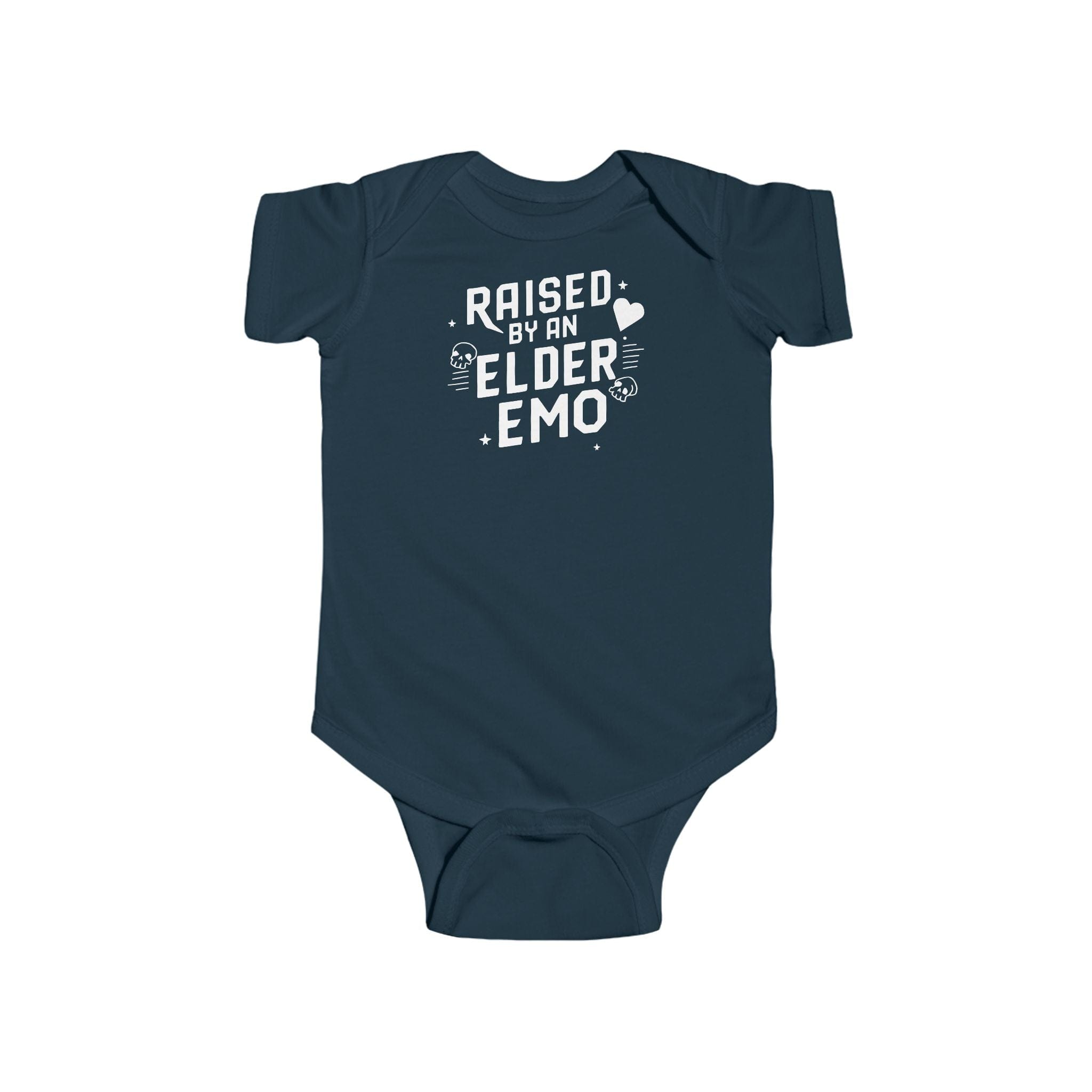 Raised by an Elder Emo - Onesie UK Navy / NB (0-3M)
