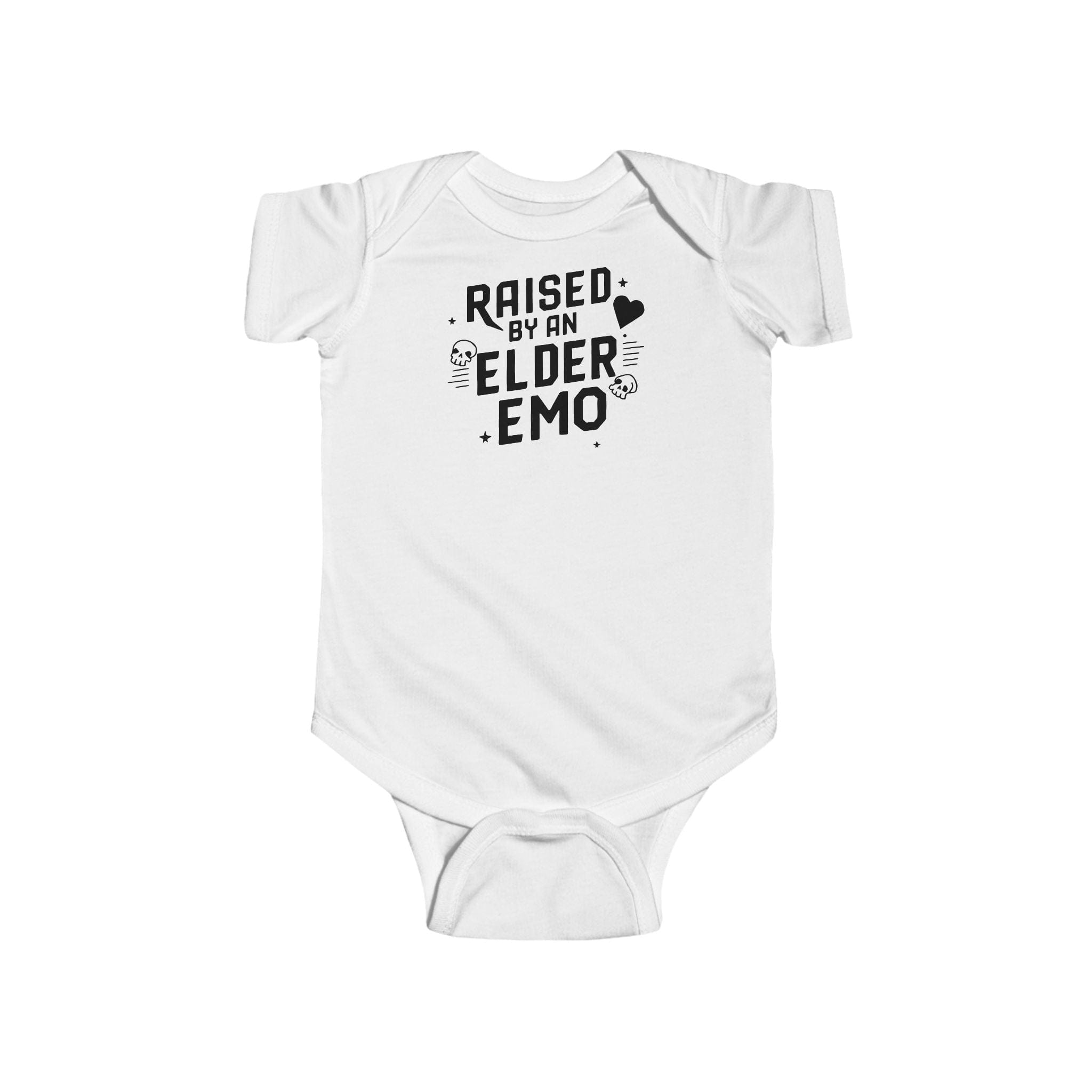 Raised by an Elder Emo - Onesie UK White / NB (0-3M)