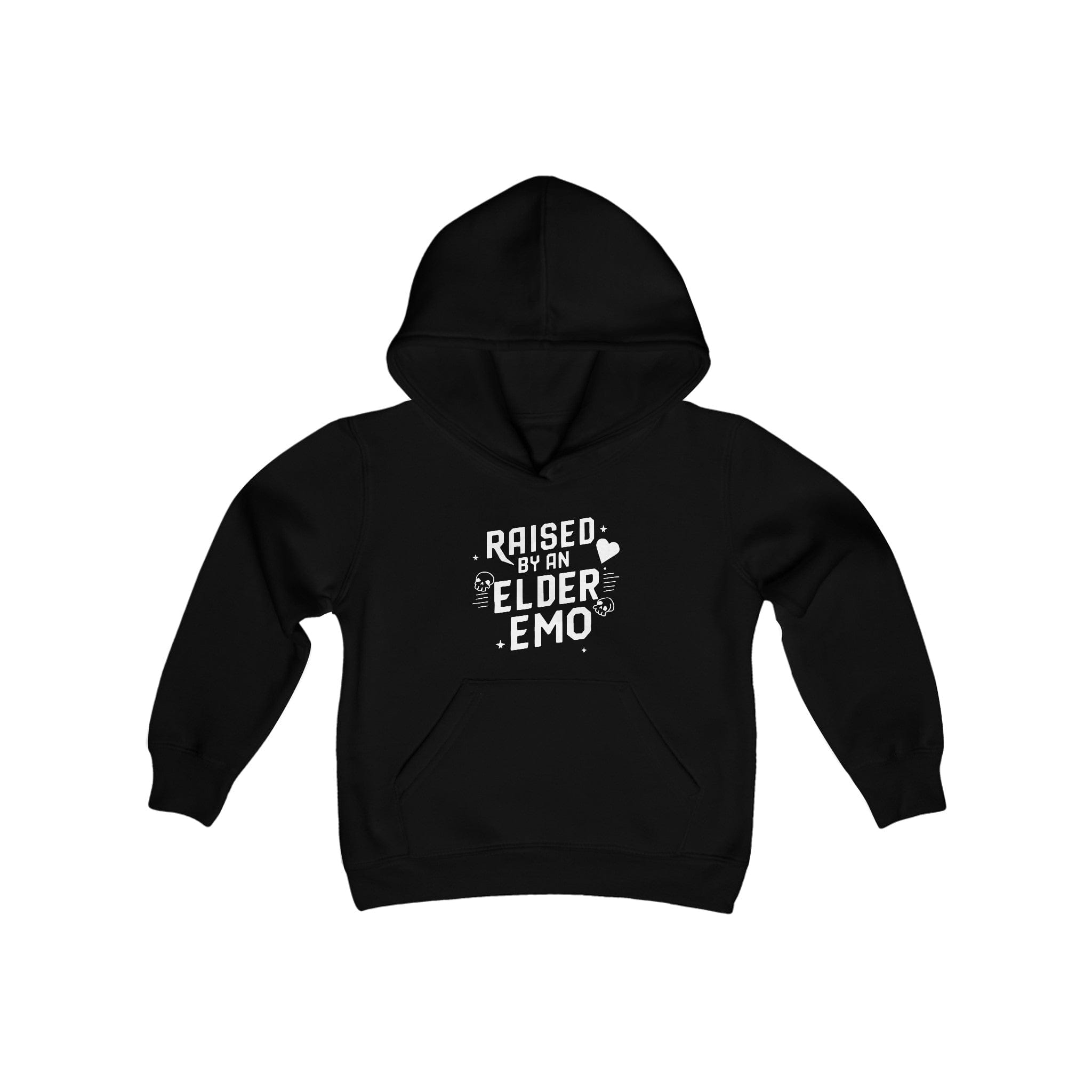 Raised by an Elder Emo Youth Hoodie Black / S
