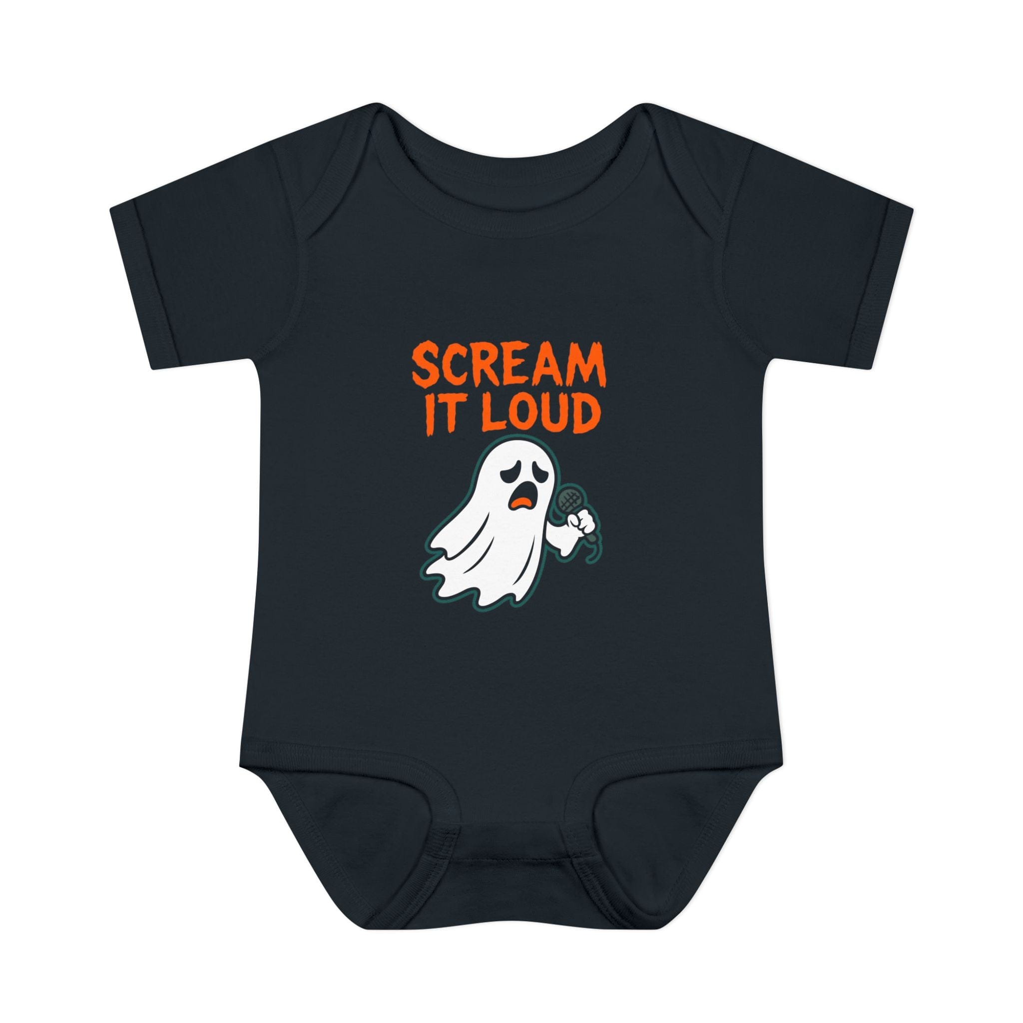 Scream It Loud Onesie NB (0-3M) / Black