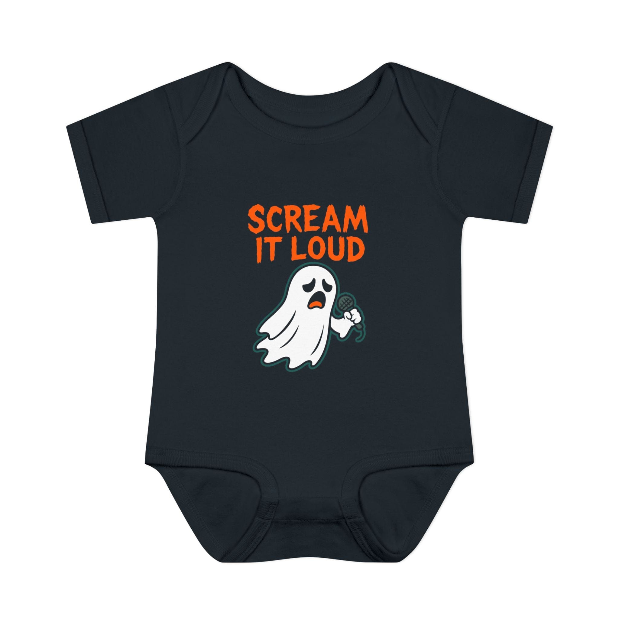 Scream It Loud Onesie NB (0-3M) / Black