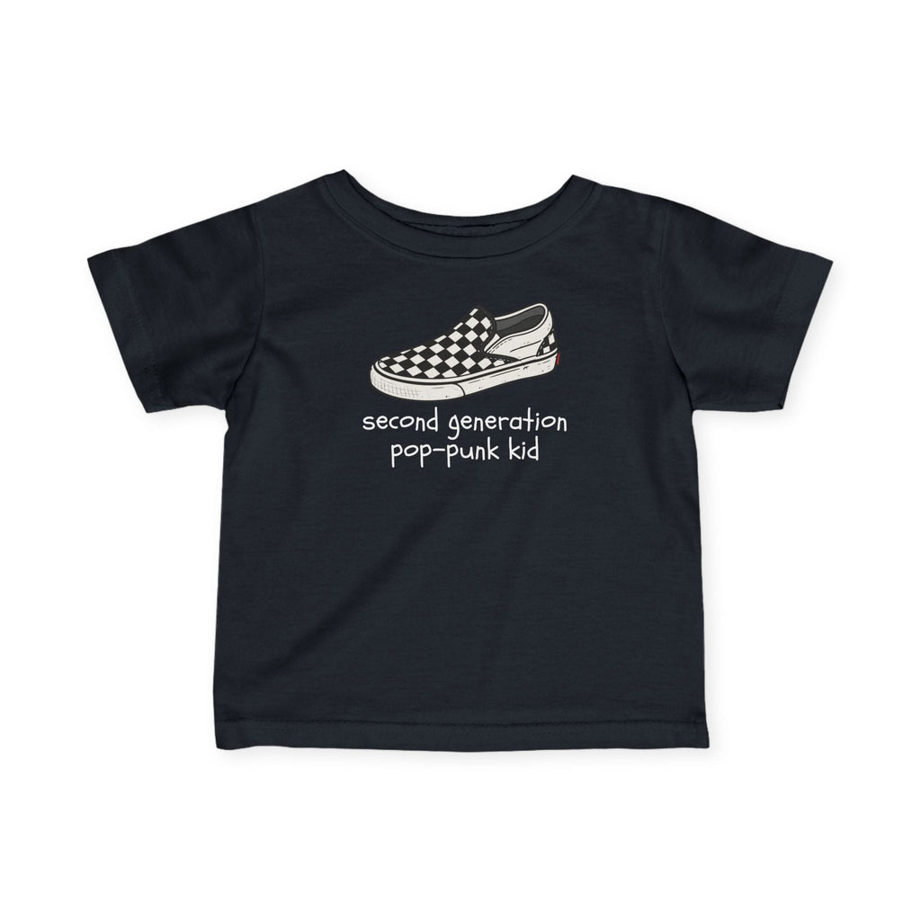 Second Generation Pop-punk Kid 2.0 Baby Tee Black / 6M