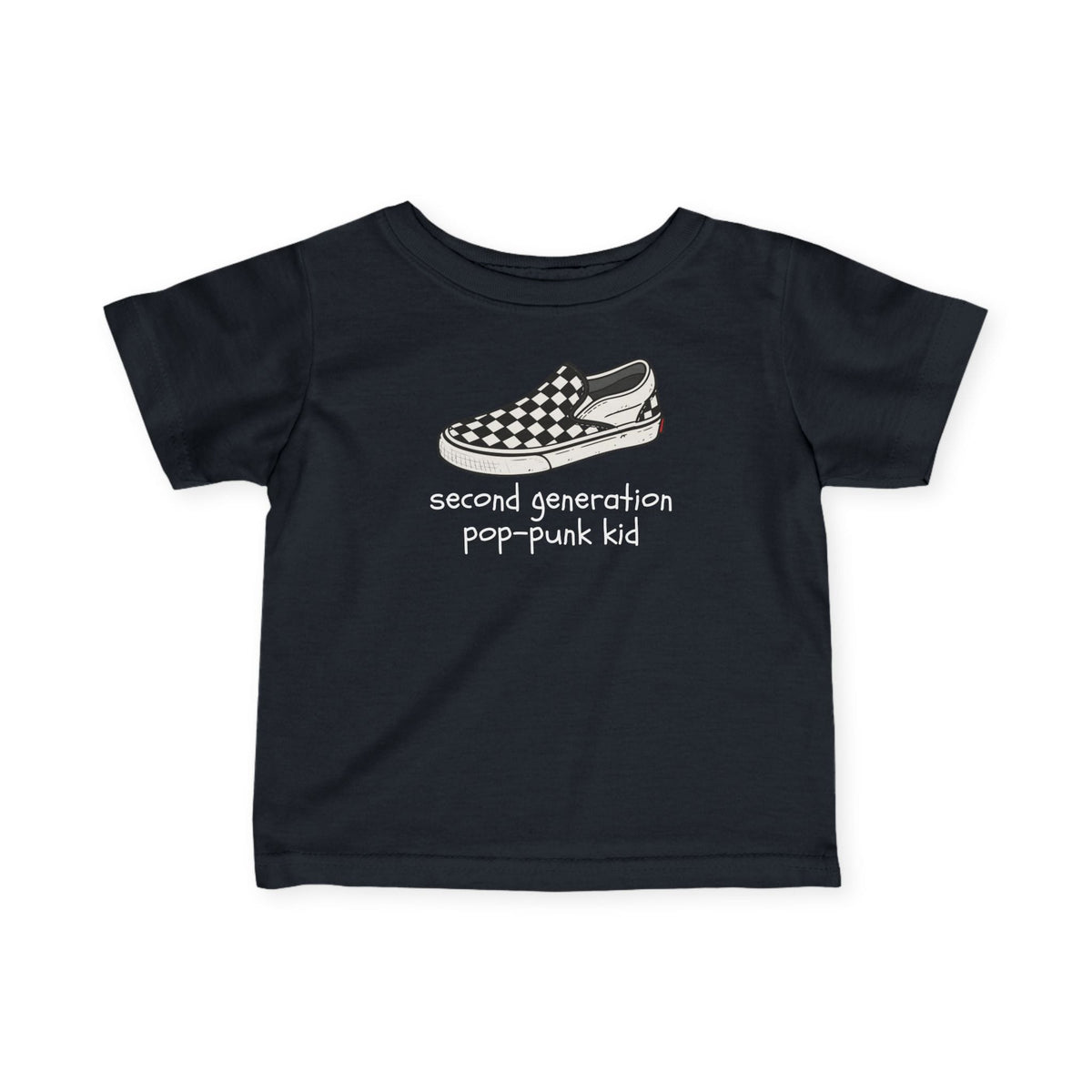 Second Generation Pop-punk Kid 2.0 Baby Tee Black / 6M