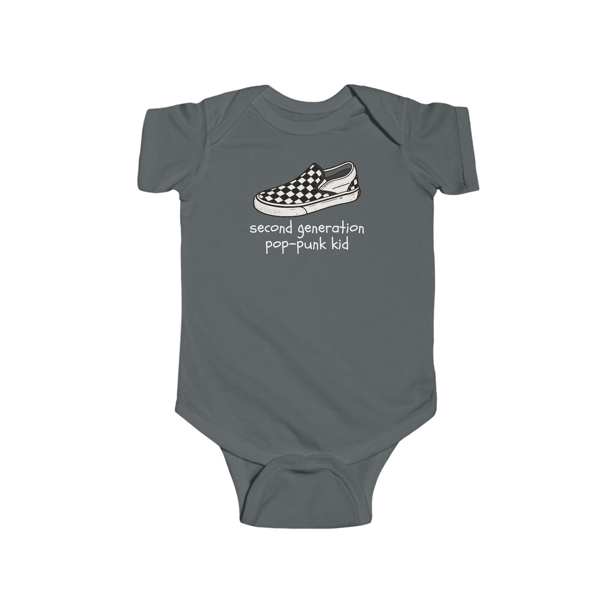 Second Generation Pop-punk Kid 2.0 Onesie (UK) Charcoal / NB (0-3M)