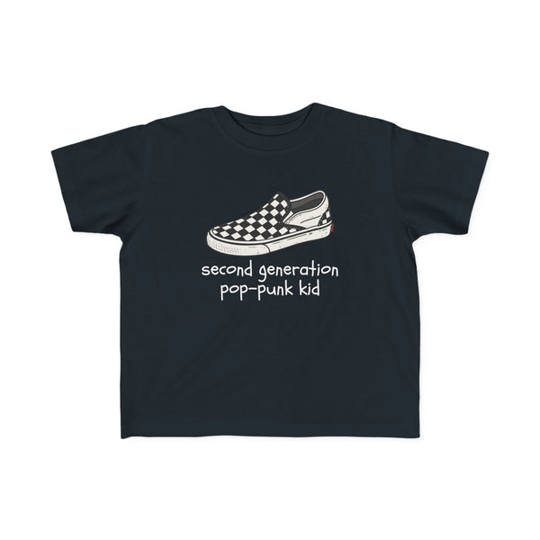 Second Generation Pop-punk Kid 2.0 Toddler Tee Black / 2T