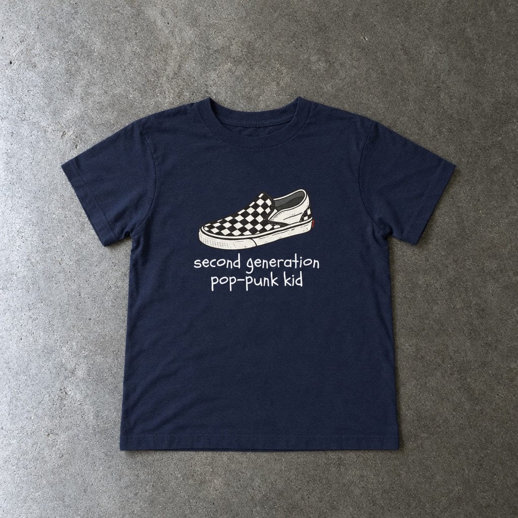 Second Generation Pop-punk Kid 2.0 Toddler Tee Navy / 2T