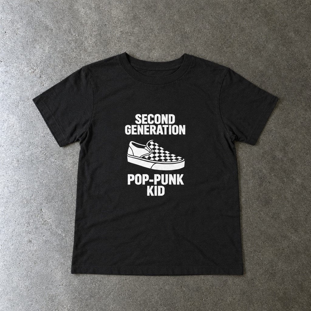 Second Generation Pop-Punk Kid - Toddler Tee UK Black / 2T