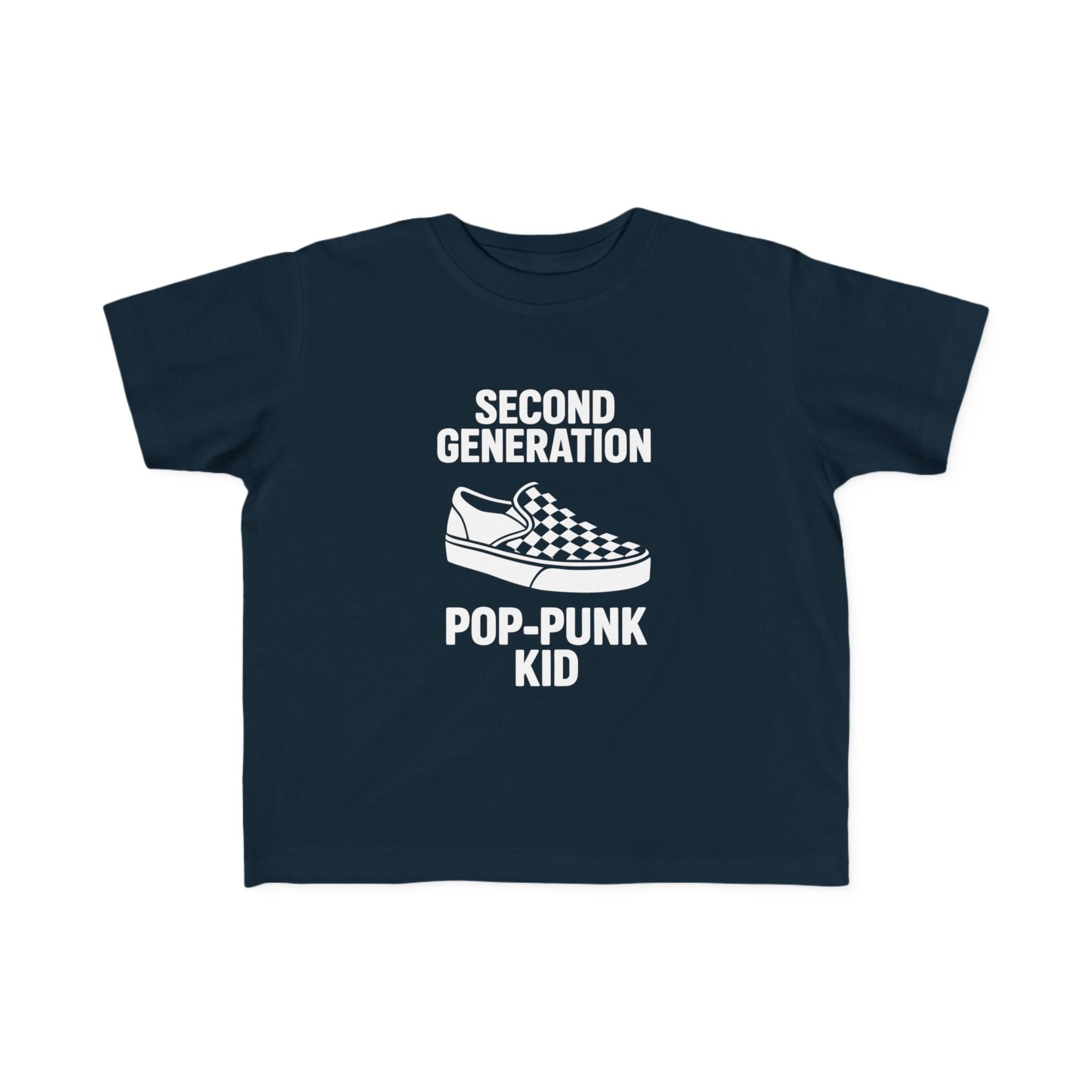 Second Generation Pop-Punk Kid - Toddler Tee UK Navy / 2T