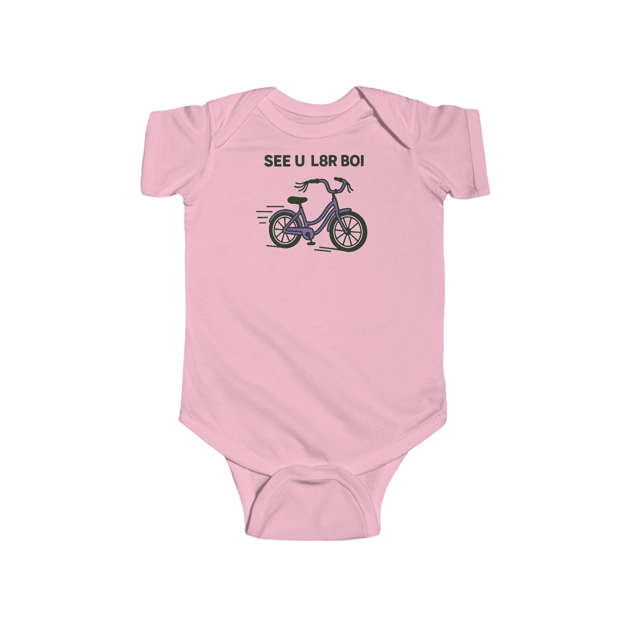 SEE U L8R BOI - Onesie UK Pink / NB (0-3M)