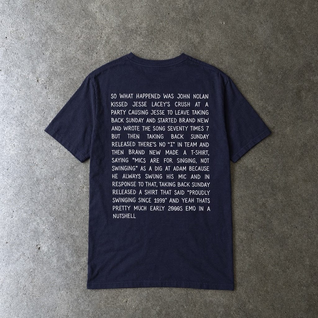 So What Happened Was John... Tee on Comfort Colors True Navy / S