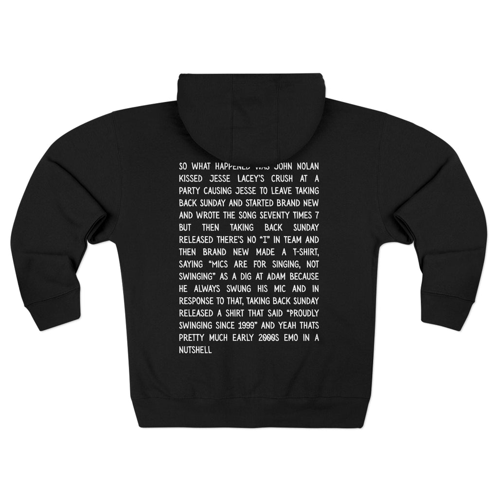 So what happened was John.... Zip-up Hoodie UK Black / S