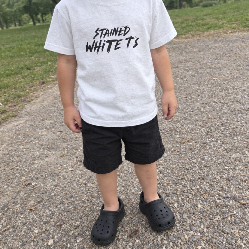 Stained White T's - Toddler Tee UK
