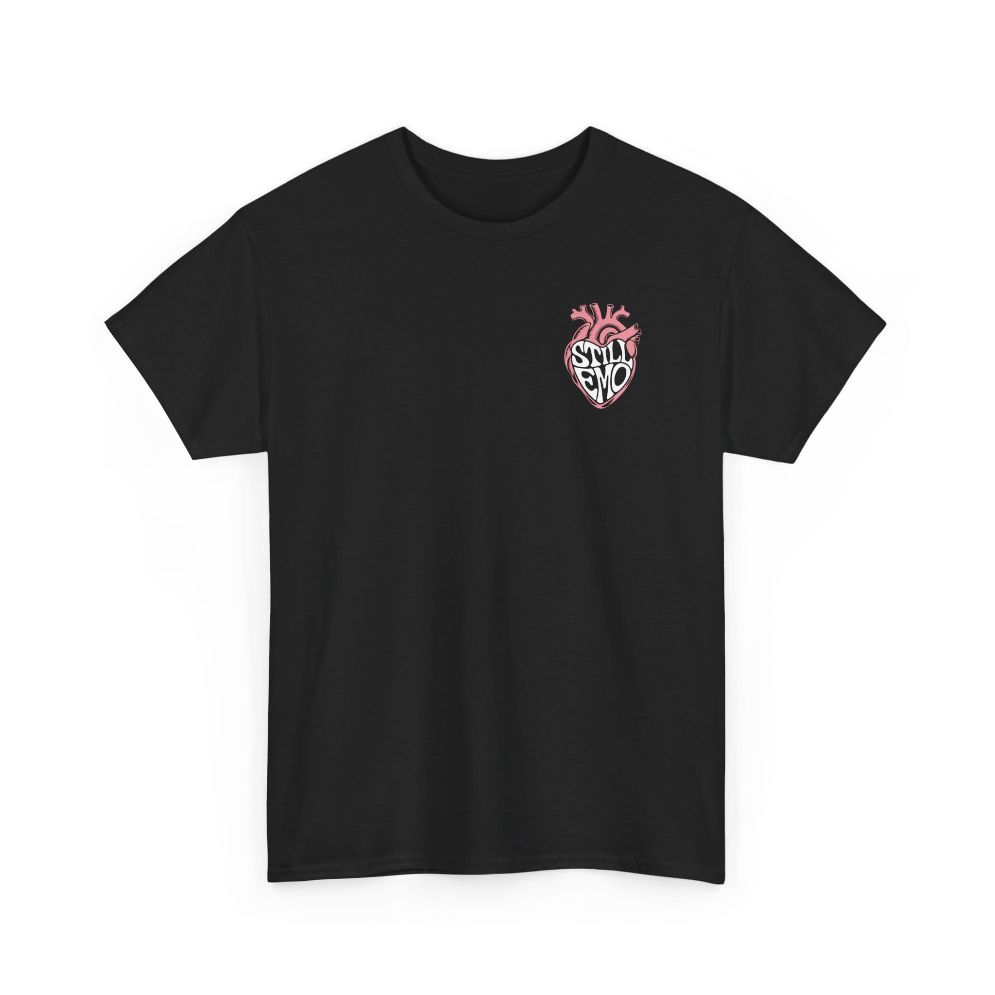 Still Emo Anatomical Heart Color Tee Black / S