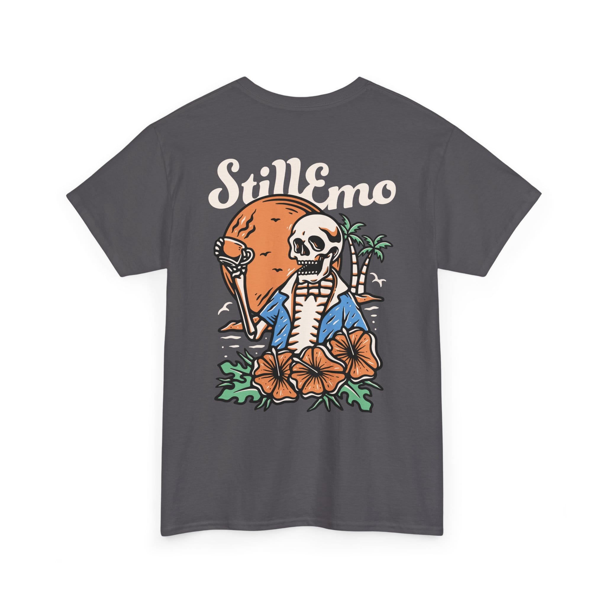 Still Emo Beach Club Tee Charcoal / S
