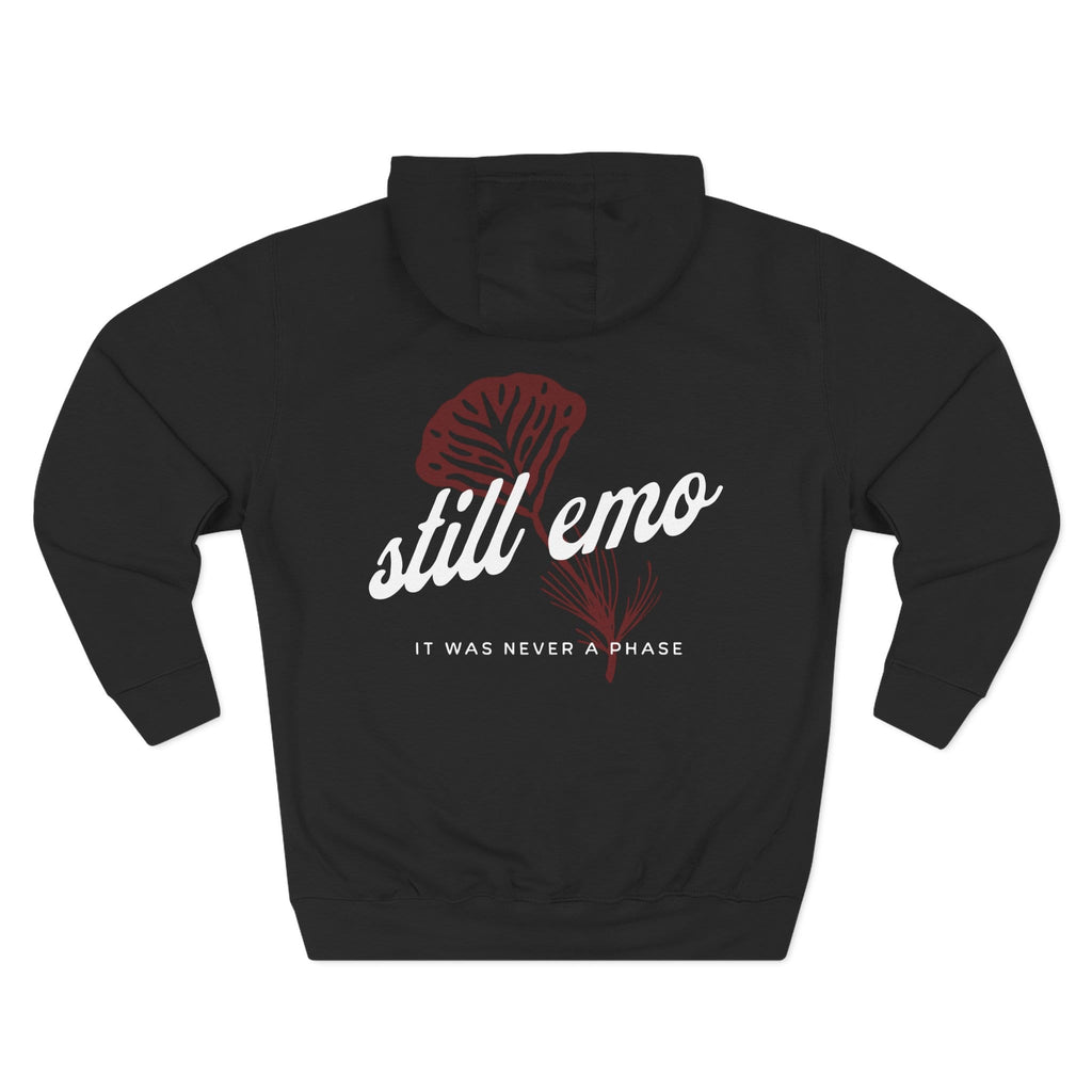 Still Emo Flower Hoodie XS / Black