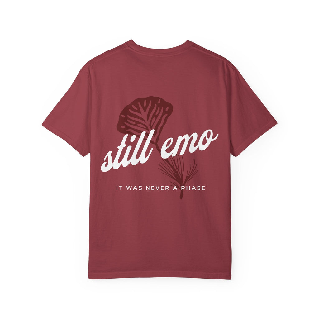 Still Emo Flower Tee on Comfort Colors