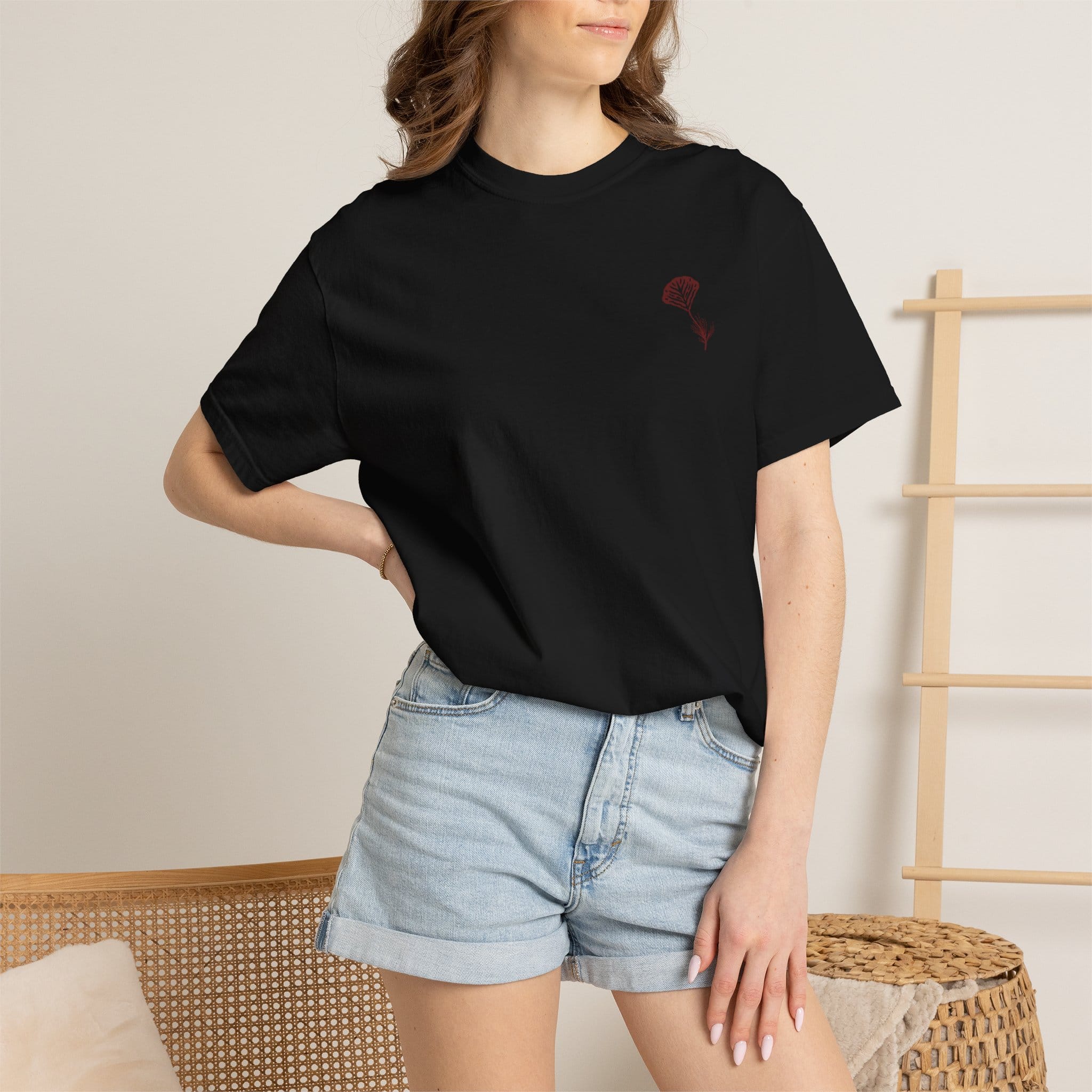 Still Emo Flower Tee on Comfort Colors