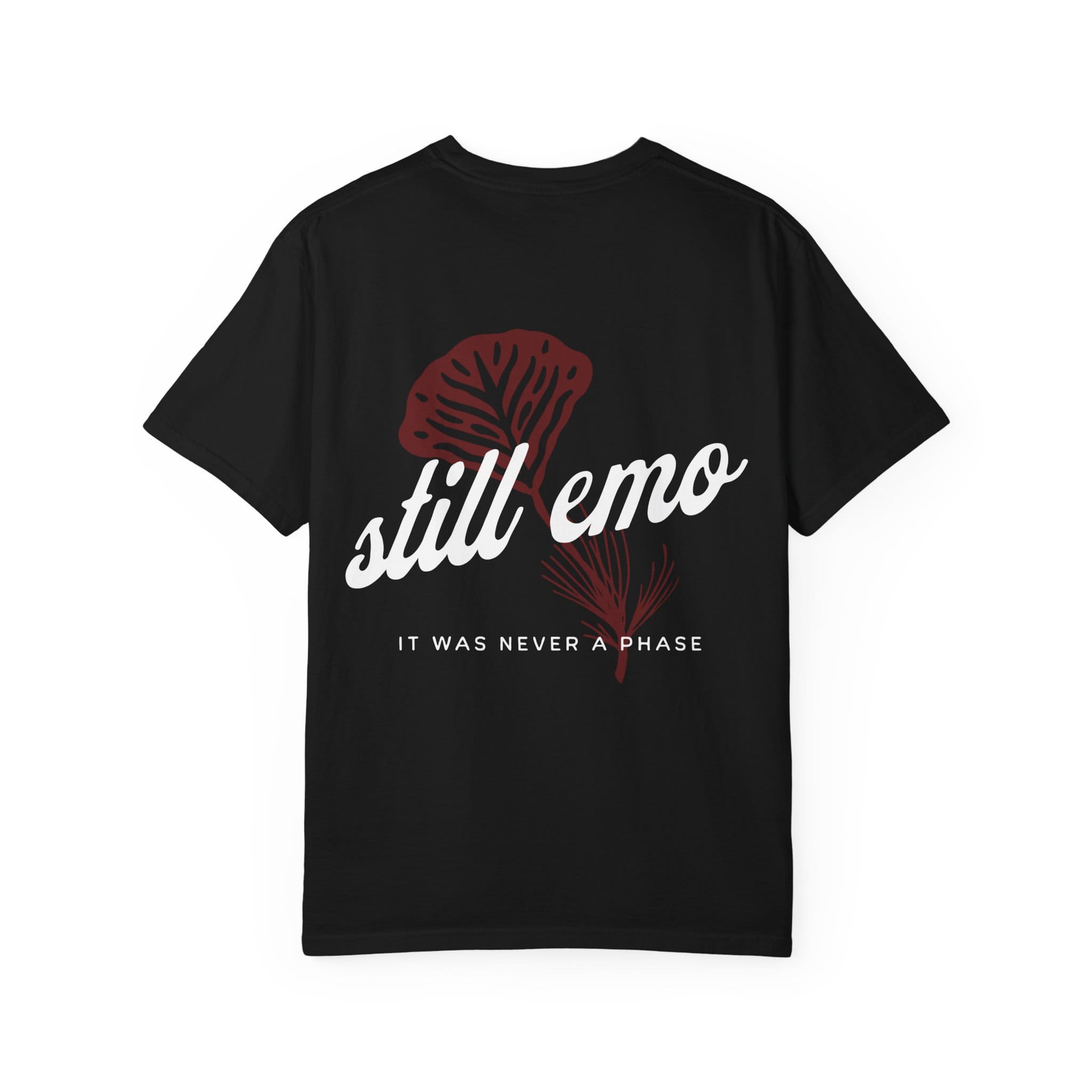 Still Emo Flower Tee on Comfort Colors
