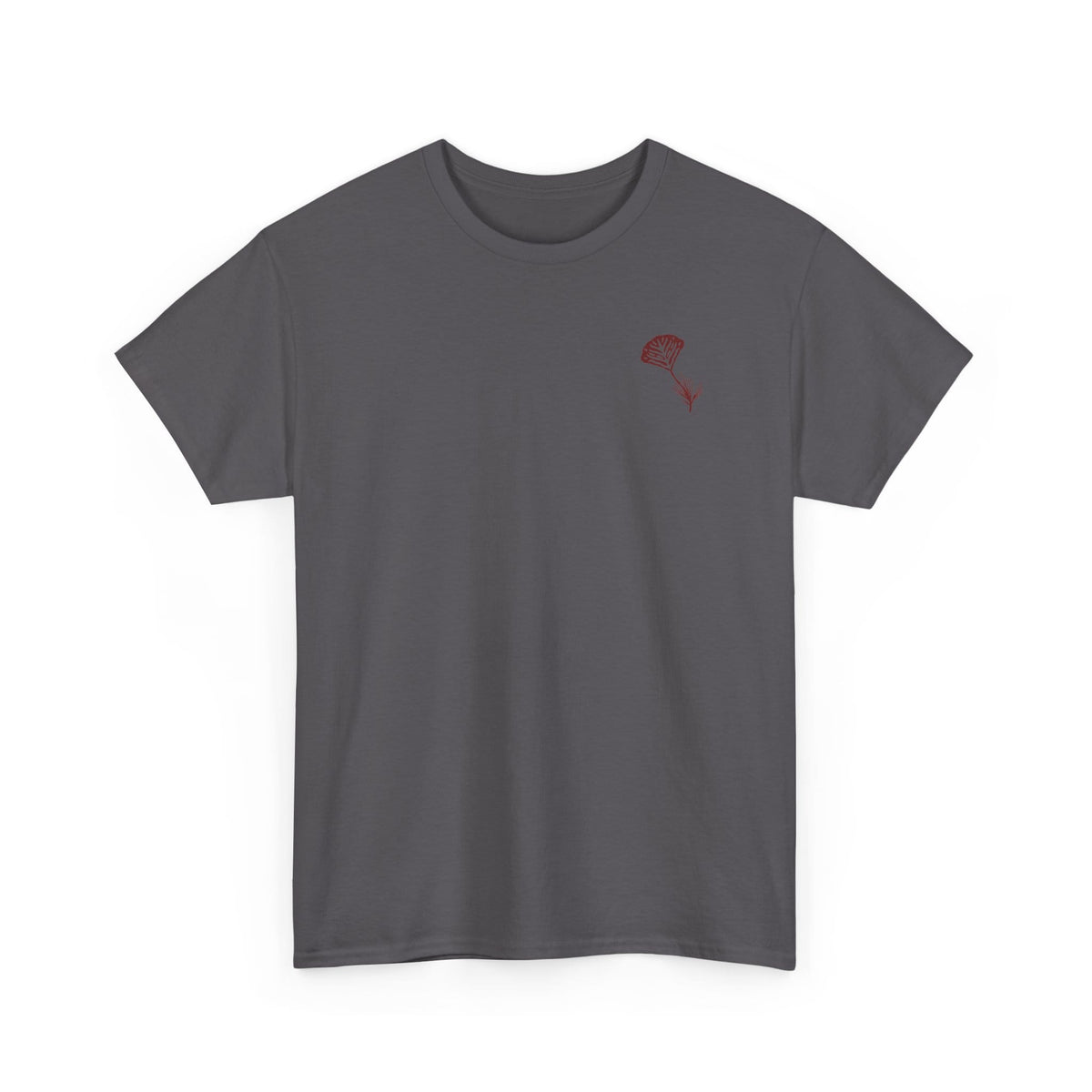 Still Emo Flower Tee S / Charcoal