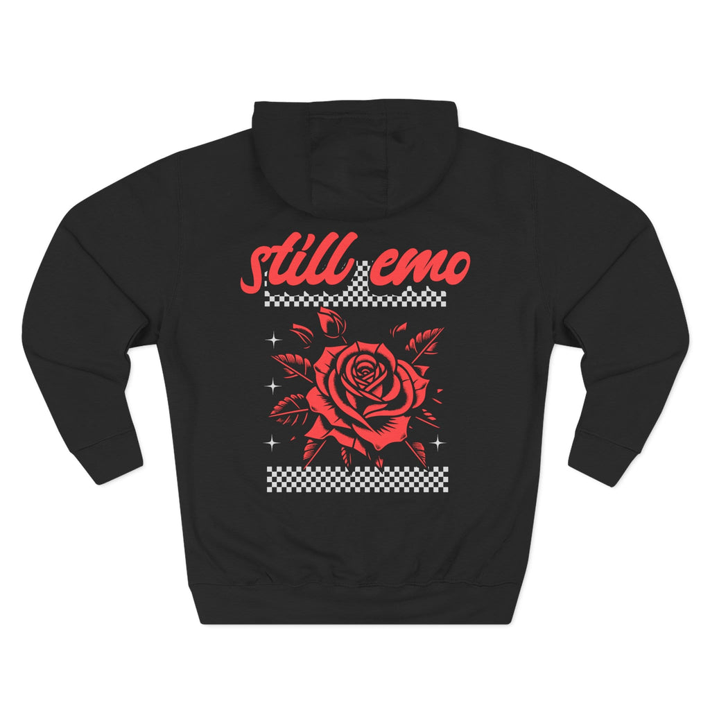 Still Emo Rose Hoodie S / Black