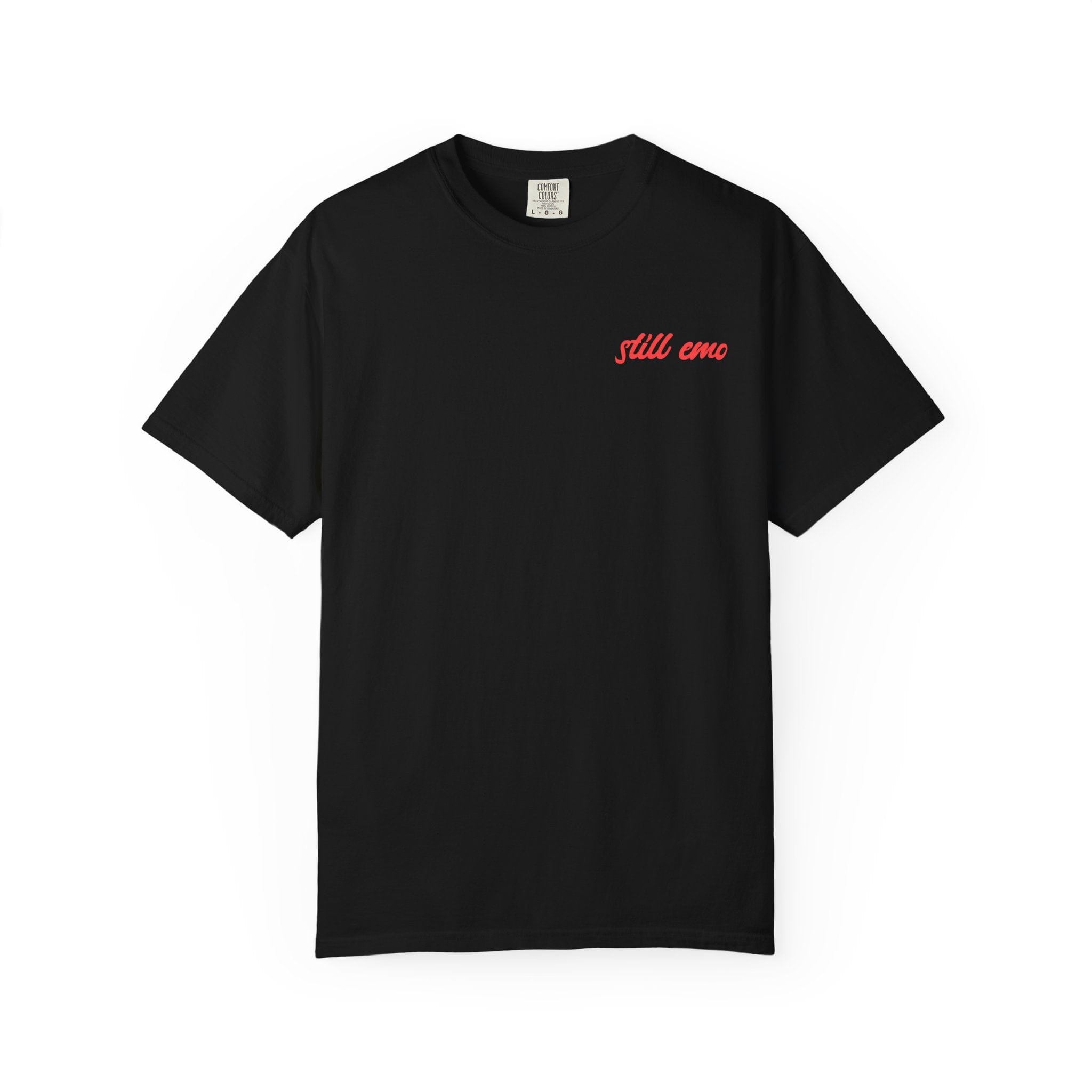 Still Emo Rose Tee on Comfort Colors Black / S