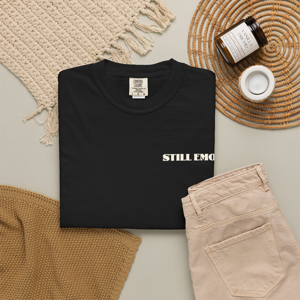 Still Emo Skull Tee on Comfort Colors