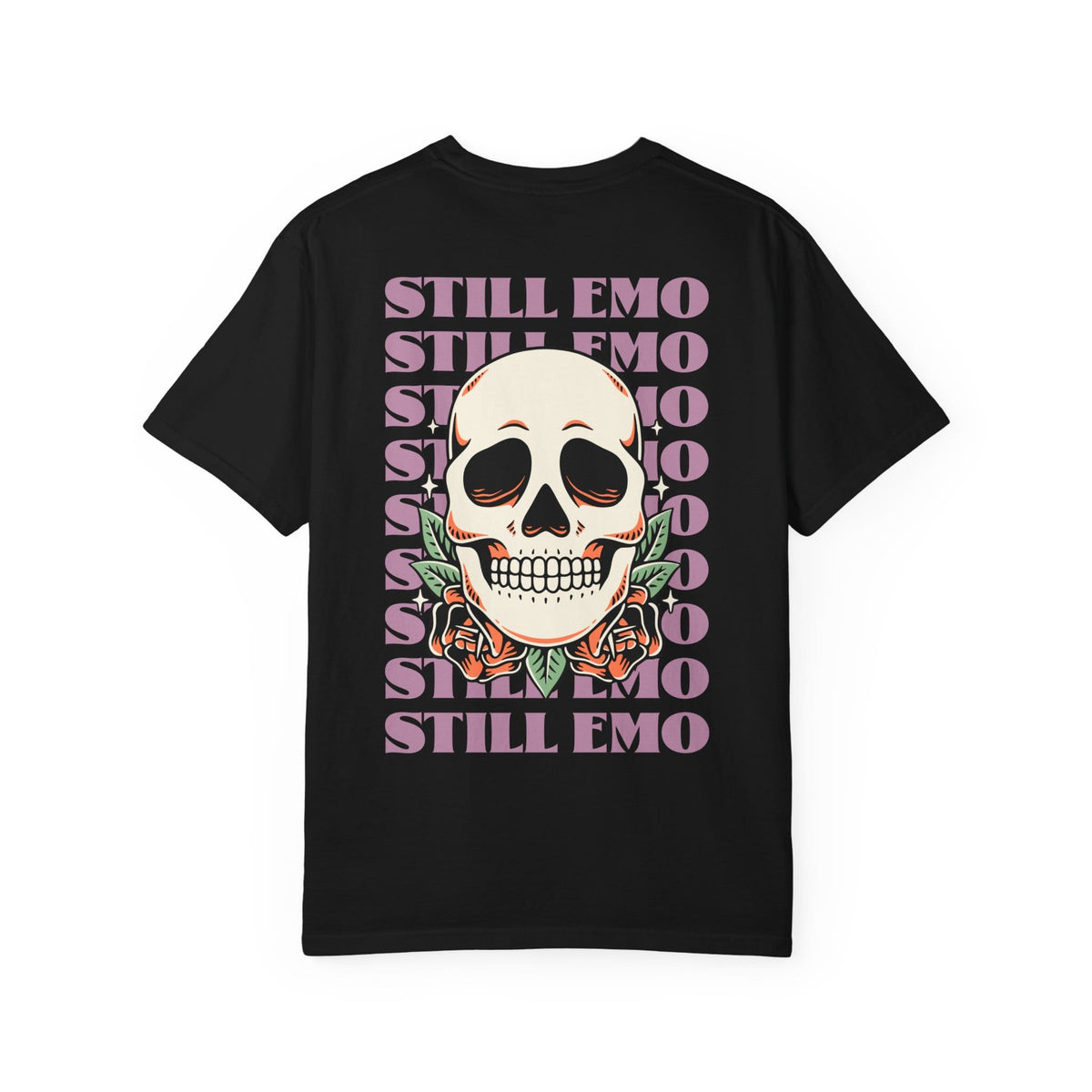 Still Emo Skull Tee on Comfort Colors