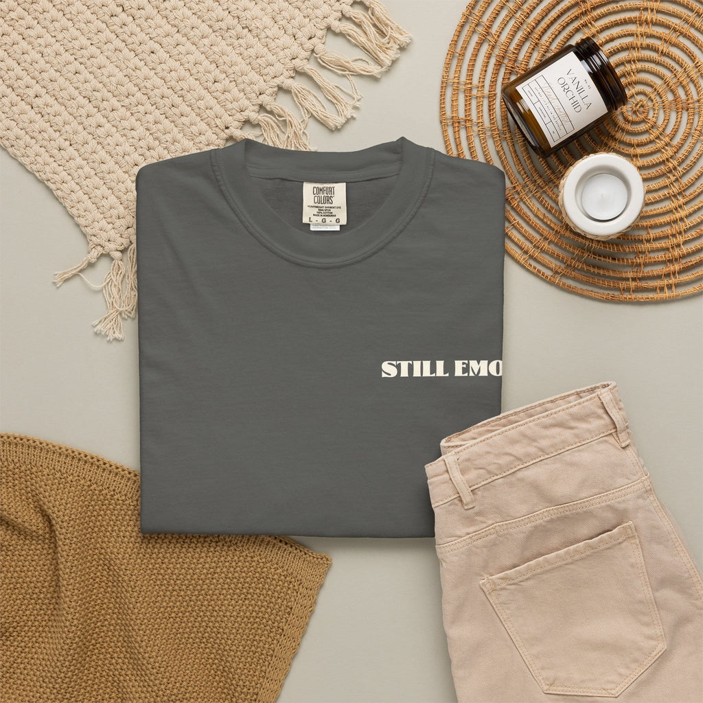 Still Emo Skull Tee on Comfort Colors