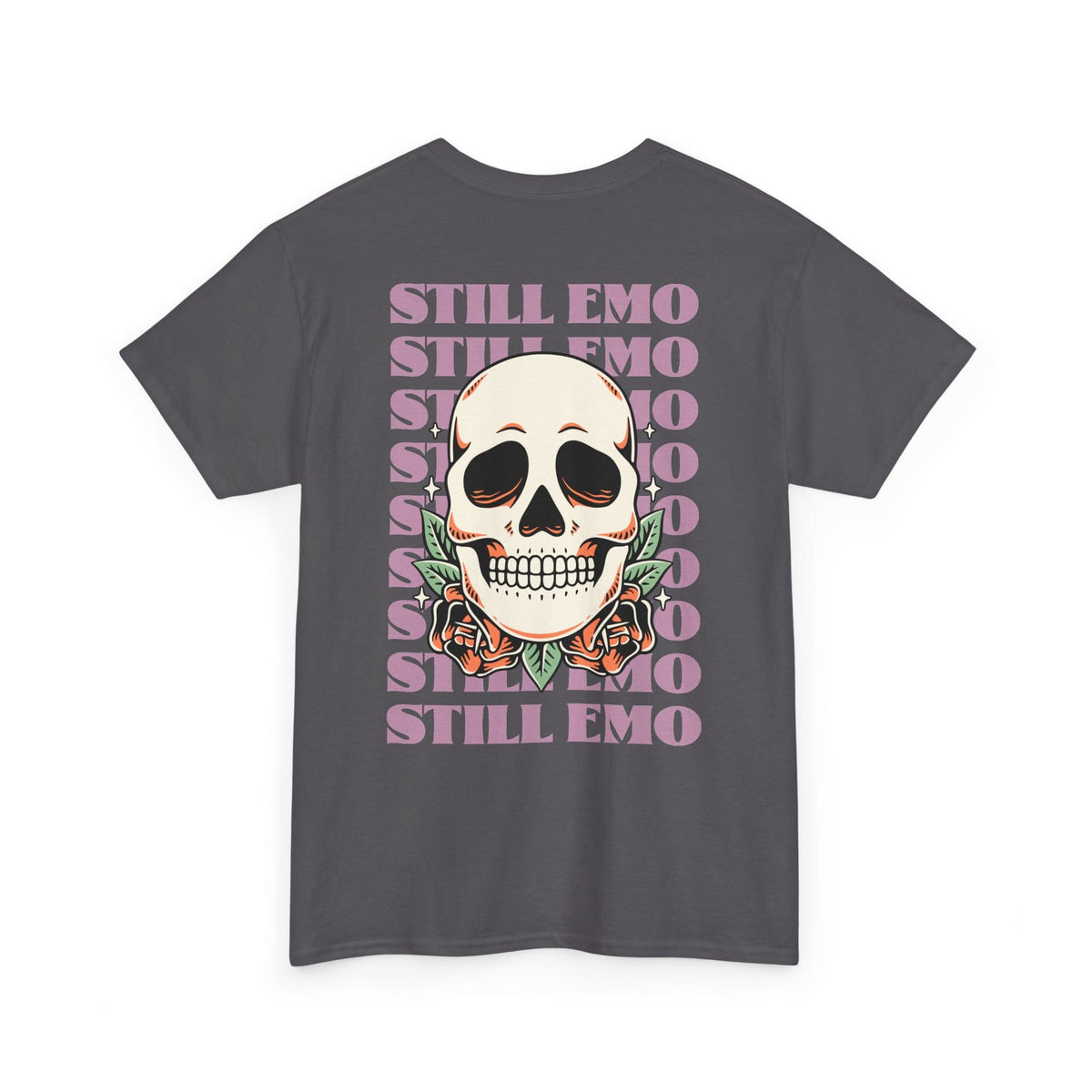Still Emo Skull Tee S / Charcoal