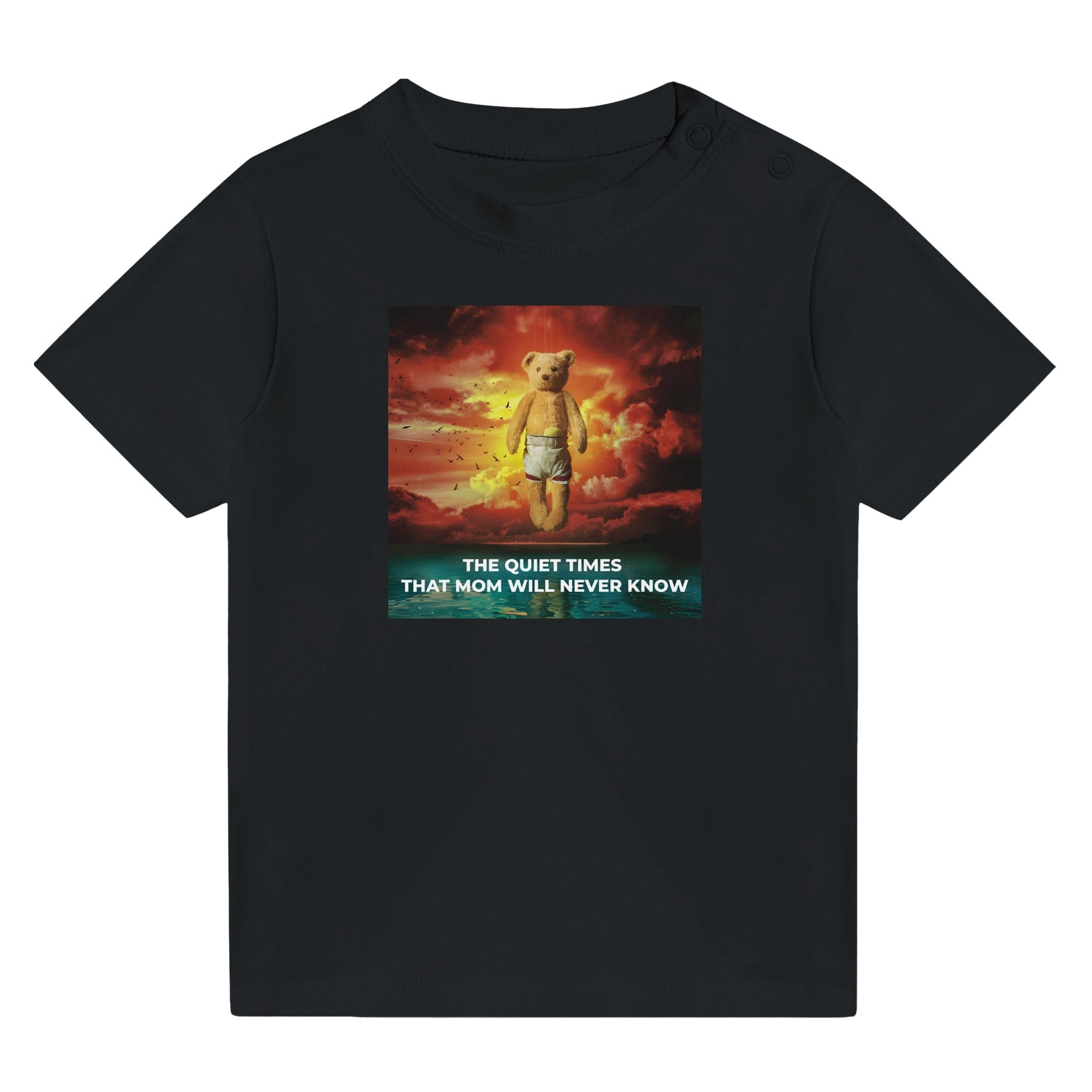 The Quiet Times That Mom Will Never Know - Infant Tee Black / 6M