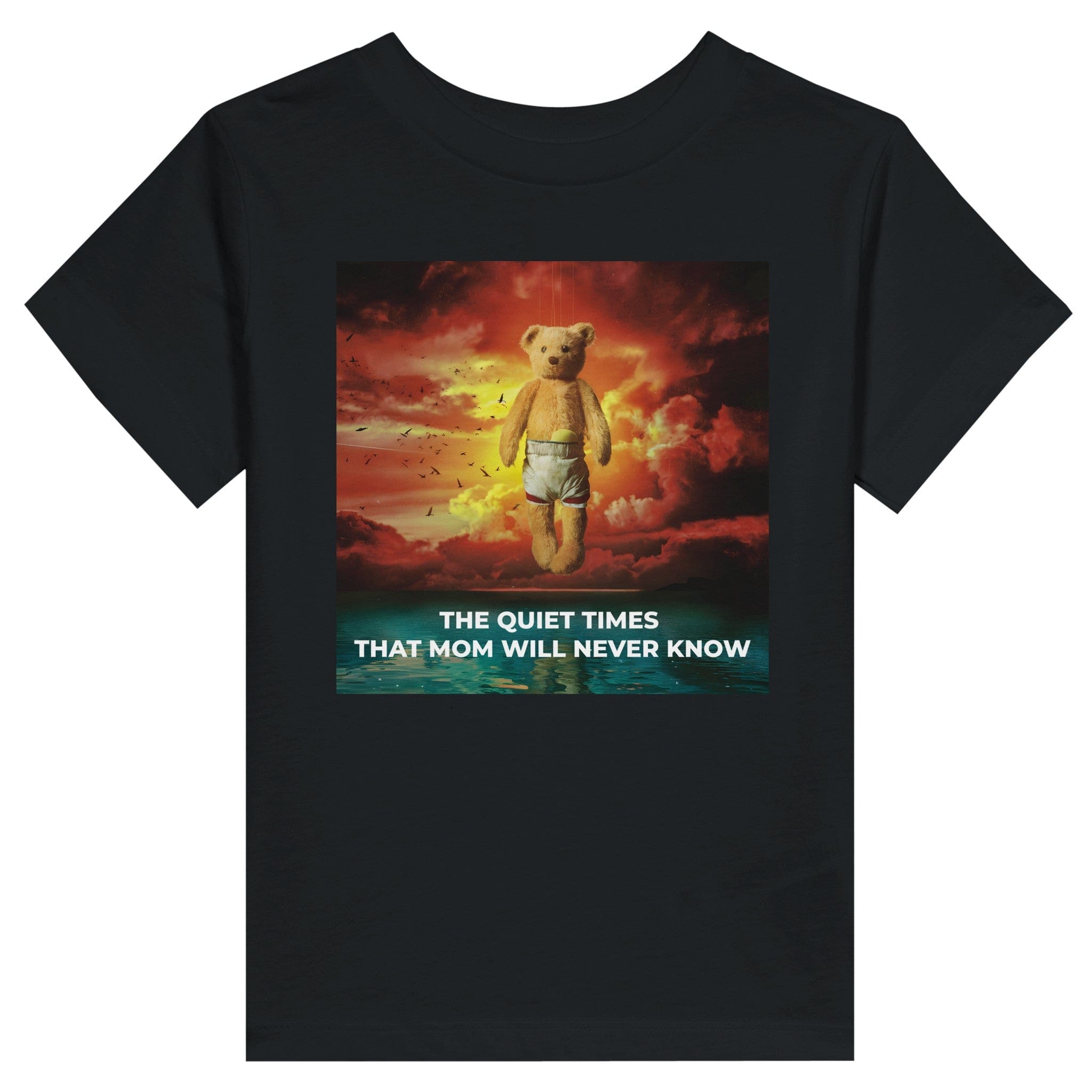 The Quiet Times That Mom Will Never Know - Toddler Tee Black / 2T