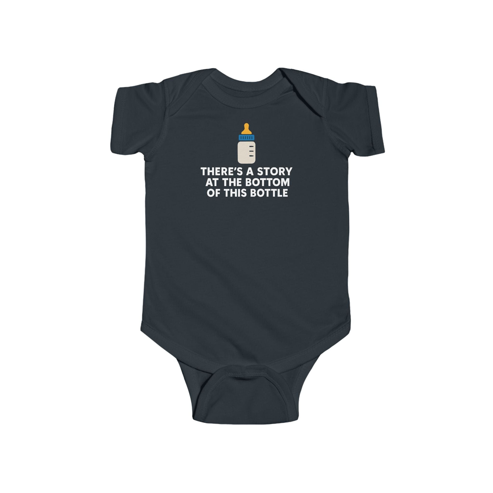 There’s a Story at the Bottom of This Bottle - Onesie UK Black / NB (0-3M)