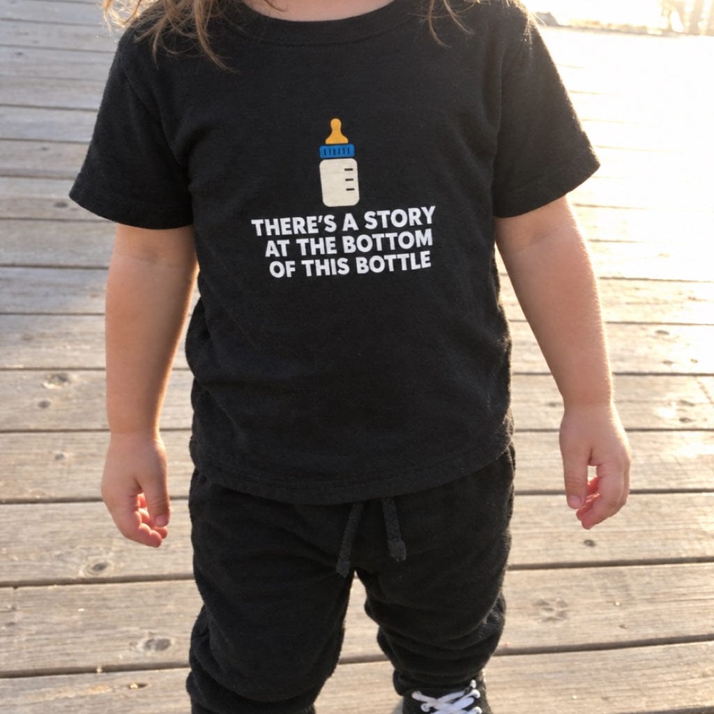 There's a Story at the Bottom of this Bottle - Toddler Tee UK