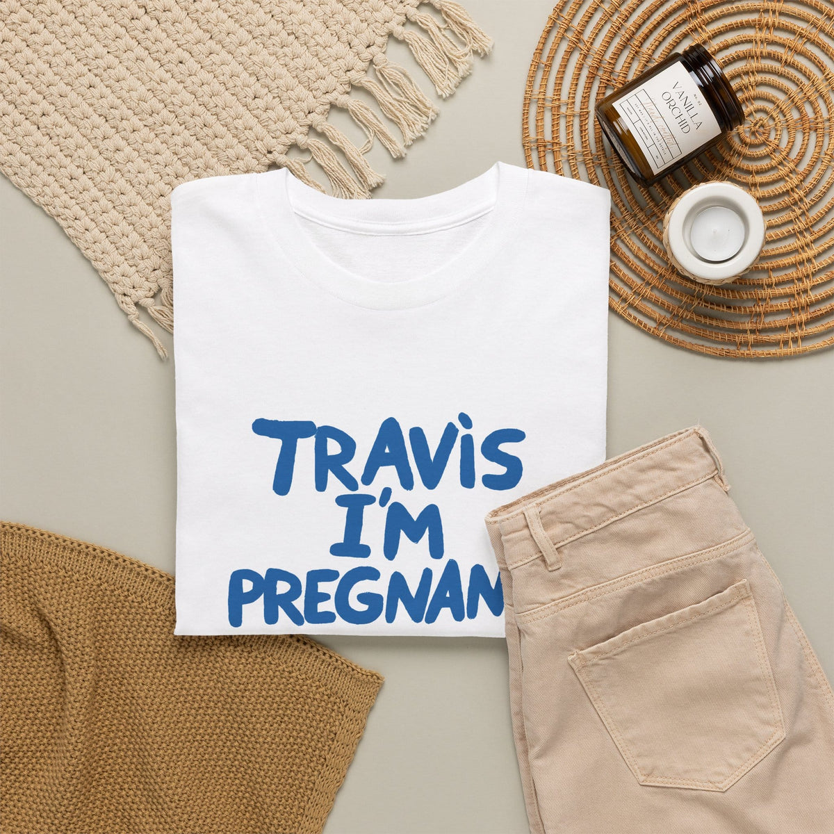 Travis I'm Pregnant Tee