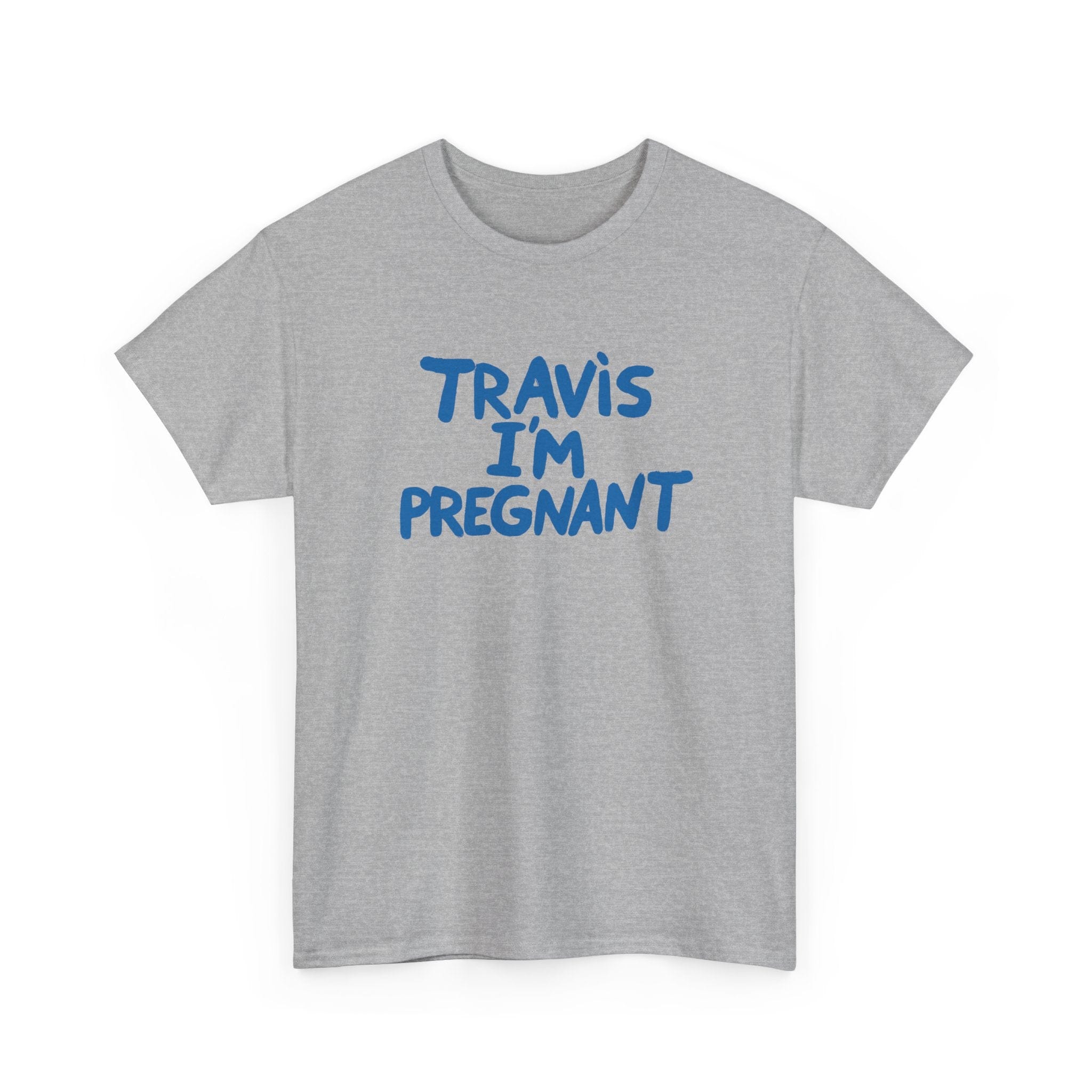 Travis I'm Pregnant Tee Sport Grey / S